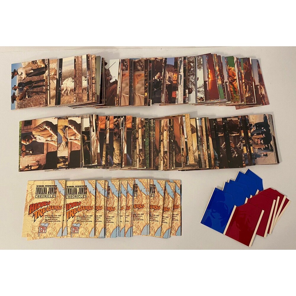 Harrison Ford 1992 Pro Set Young Indiana Jones Chronicles 287 Cards, 3D Glasses